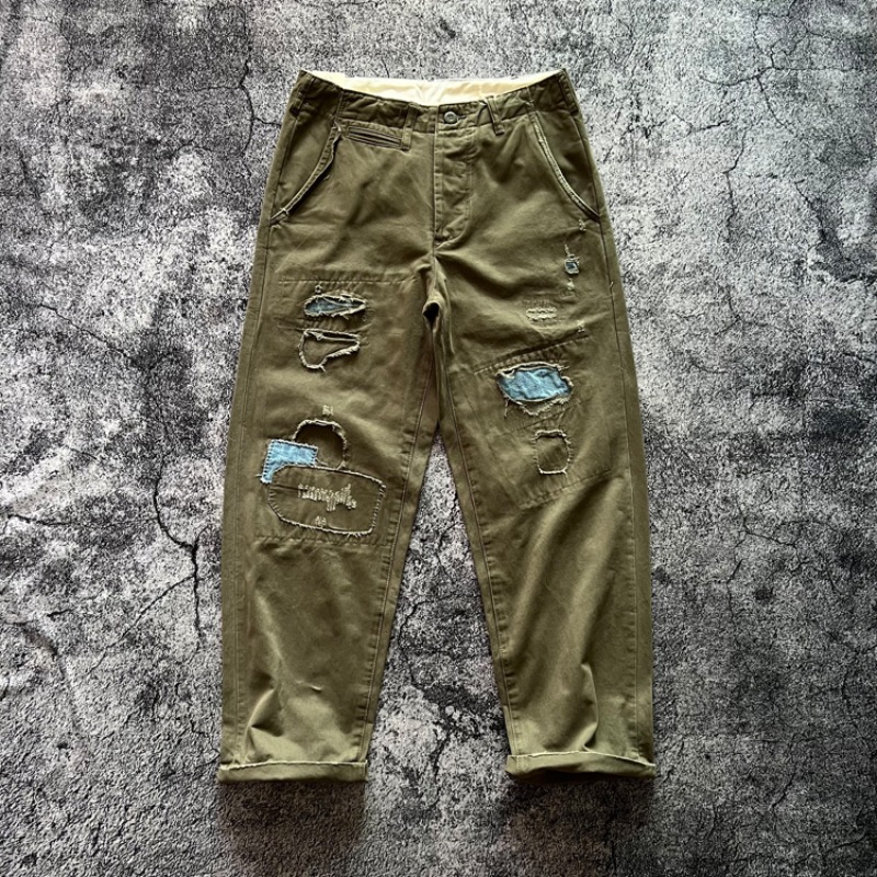 Chino Pants Men - Amekaji Japan Vintage Heavyweight 100% Cotton