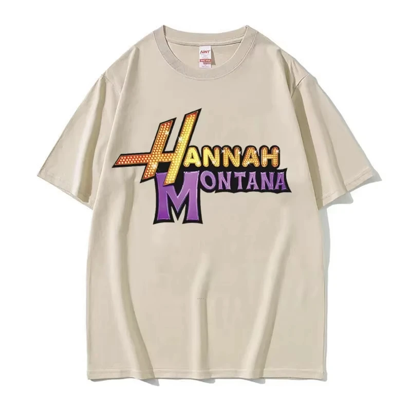 Men'S Fashion Aesthetics - Summer Hannah Montana Logo T Shirt