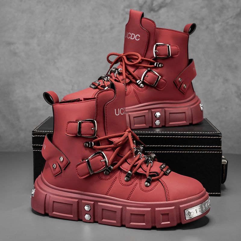 Men'S Fashion Footwear - Original Brand Boots for Man Punk
