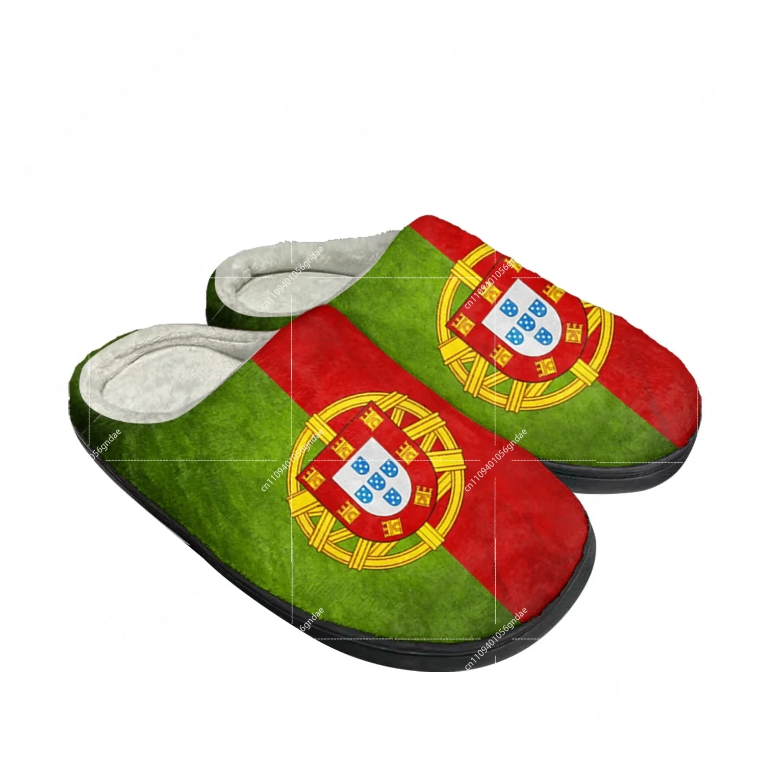 Men'S Fashion Footwear - Portugal Flag Home Cotton Custom Slippers
