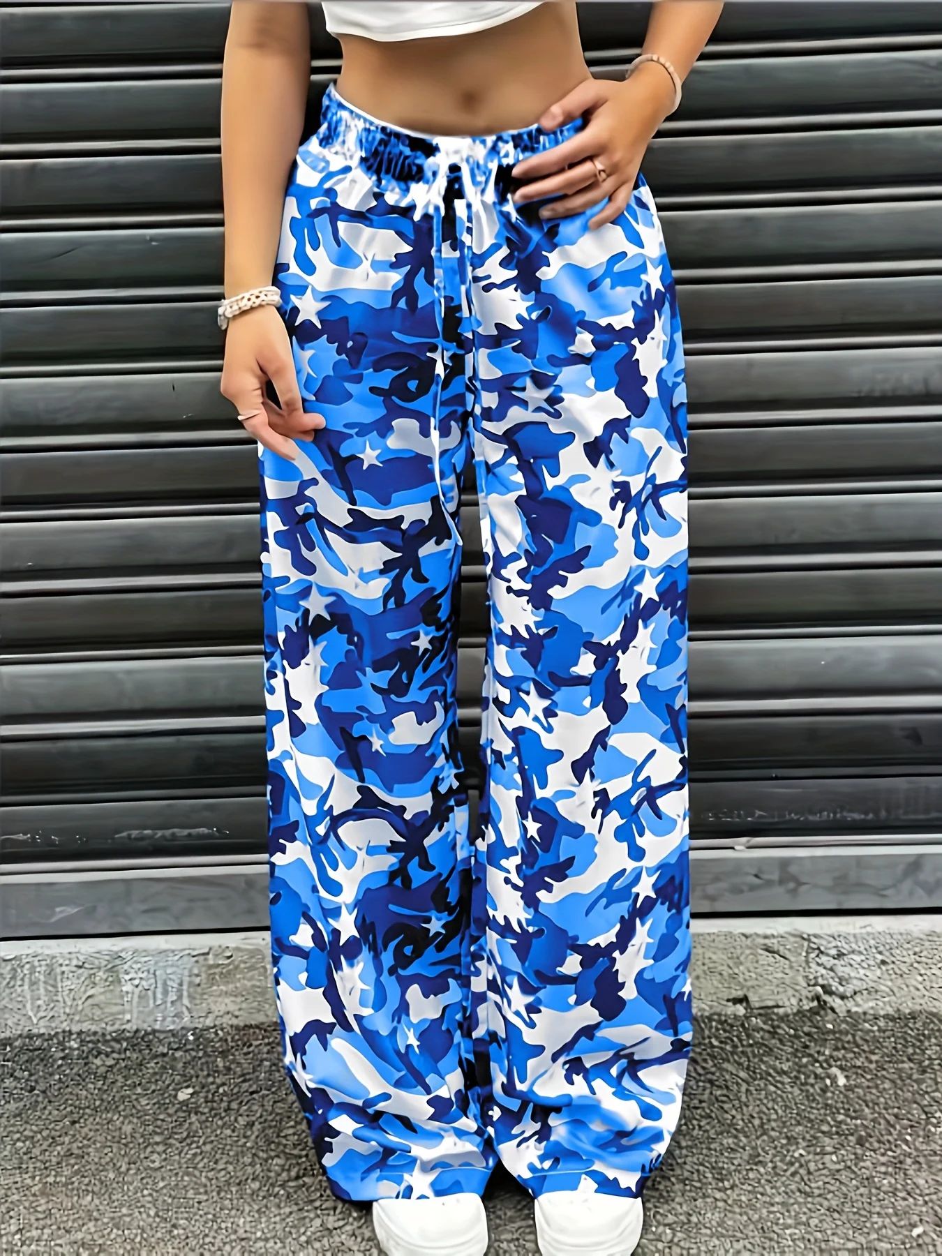 Mens Fashion Camo Pants - Hot Sale Summer Men Women Blue