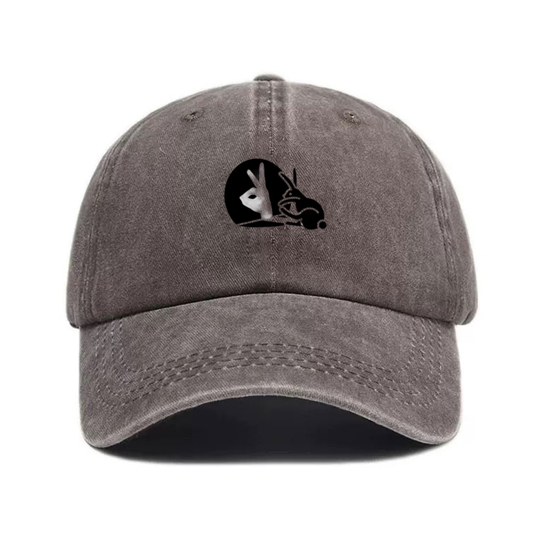 Trucker Hat Cap - Washed Cotton Baseball Cap Adjustable Distressed