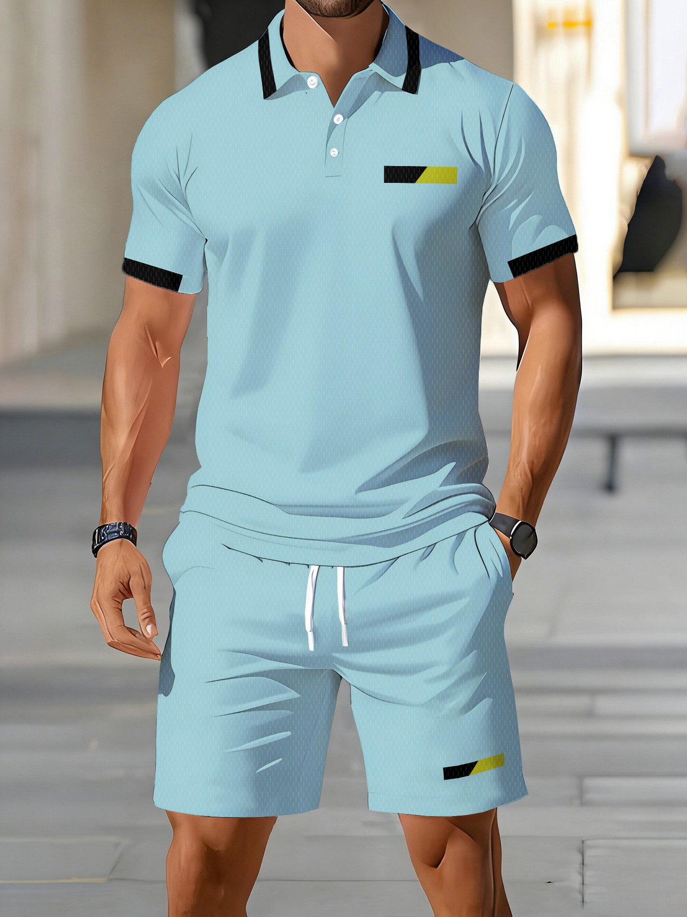 2026 Summer American Men's Pol - Men'S Fashion Polo Shirt ulasan dan harga