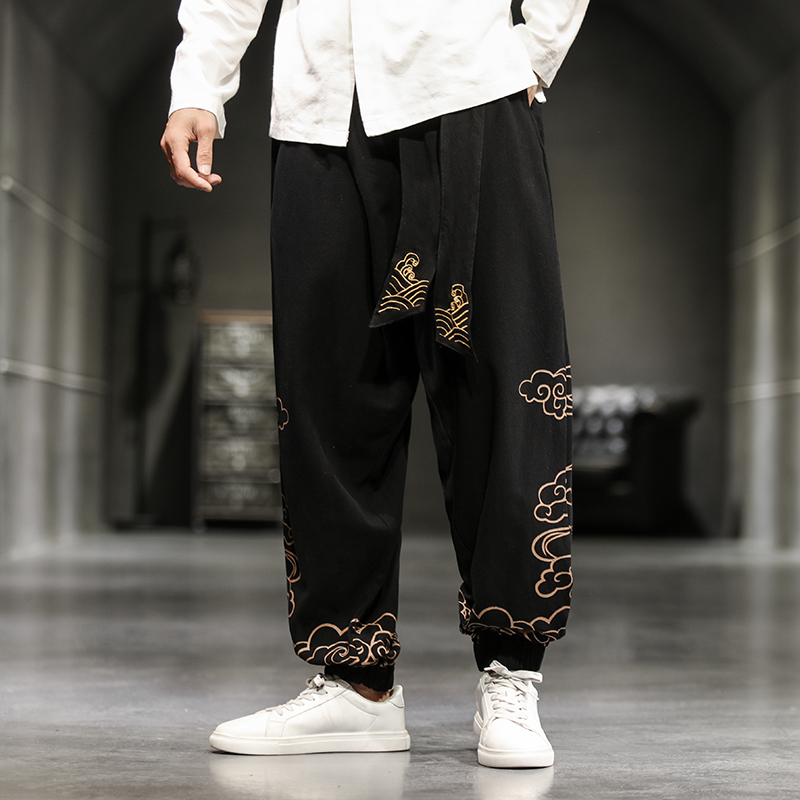 Chinese Style Retro Auspicious - Chino Pants Men ulasan dan harga