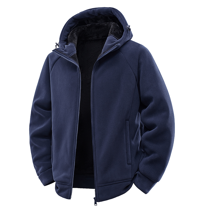 Thick Polar Fleece Jacket Men  - Sherpa Jacket Fleece ulasan dan harga