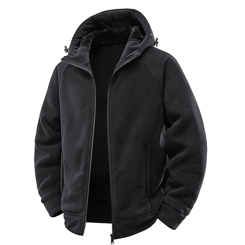 Thick Polar Fleece Jacket Men  - Sherpa Jacket Fleece ulasan dan harga
