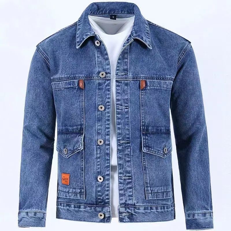2023 Spring and Autumn New Fas - Mens Fashion Denim Jacket ulasan dan harga