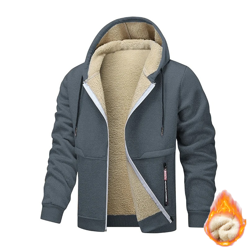 Animal Game Mens Casual Hooded - Sherpa Jacket Fleece ulasan dan harga