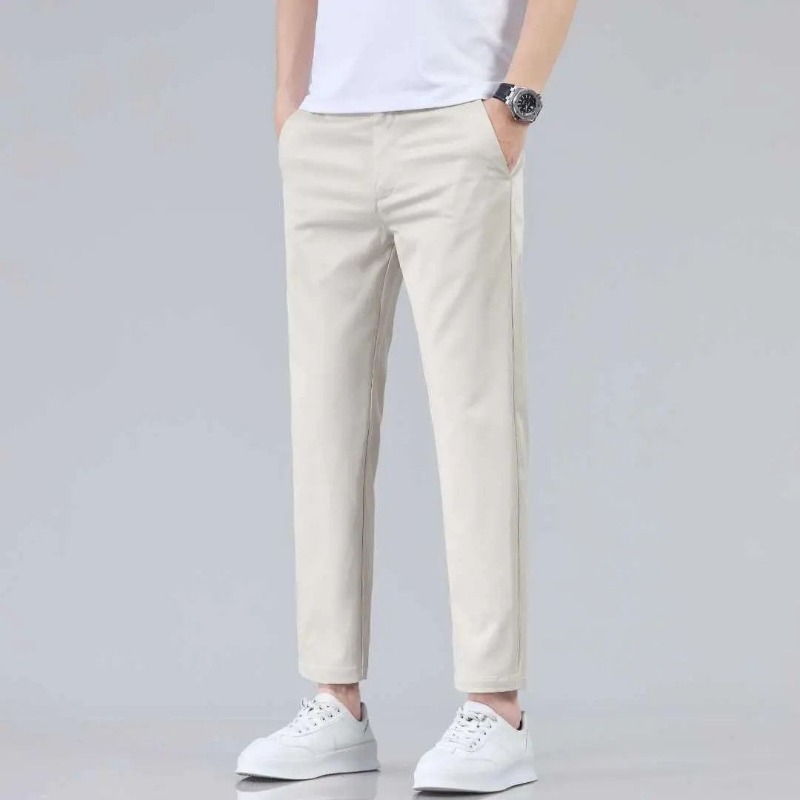 Mens Mid Waist Side Pockets Wr - Chino Pants Men ulasan dan harga