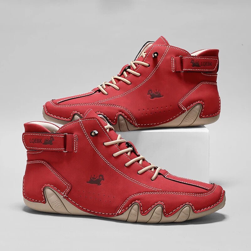 Leather Casual Shoes Sneakers  - Men'S Fashion Footwear ulasan dan harga