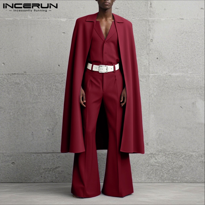 INCERUN Men Sets Solid Color L - Men'S Fashion Color ulasan dan harga