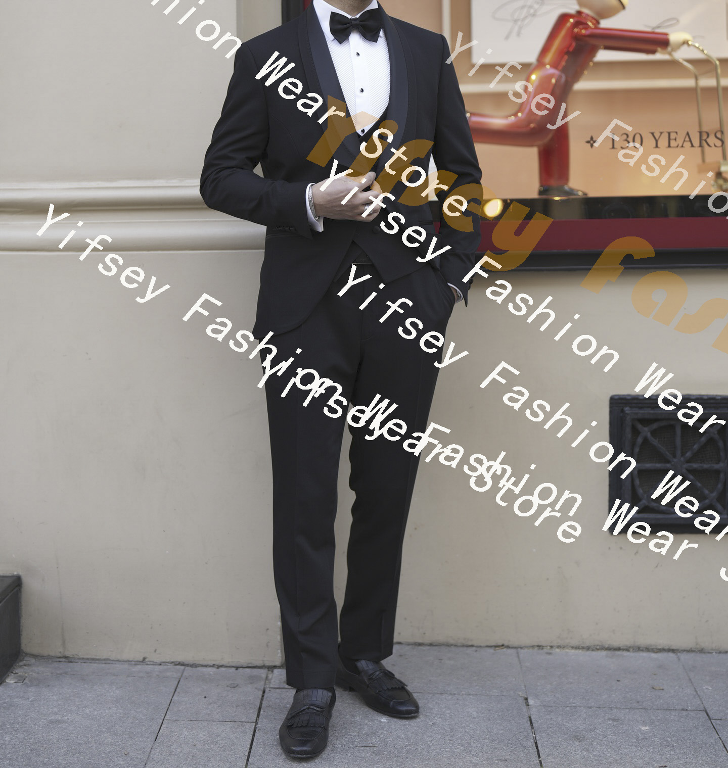 Double Shawl Collar Full Men S - Slim Fit Blazer Men ulasan dan harga