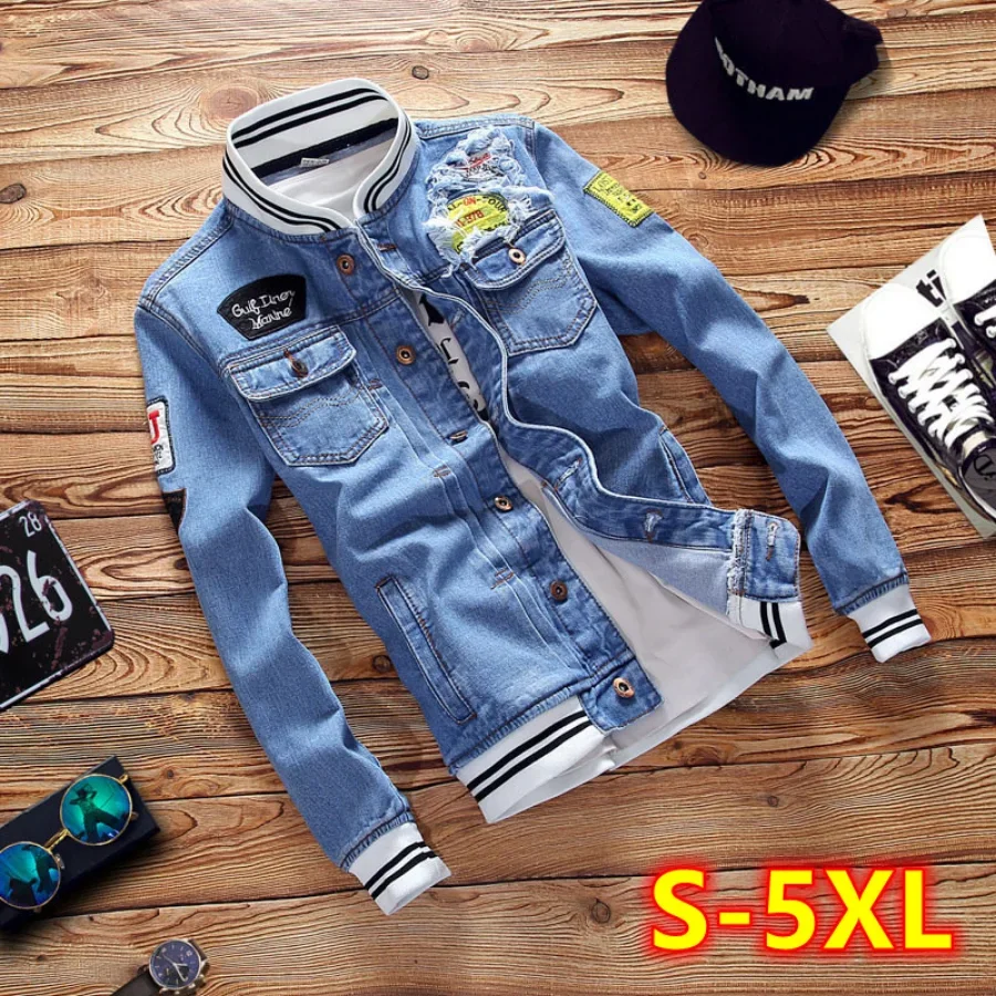 New 2026 Men's Denim Jackets F - Mens Fashion Denim Jacket ulasan dan harga