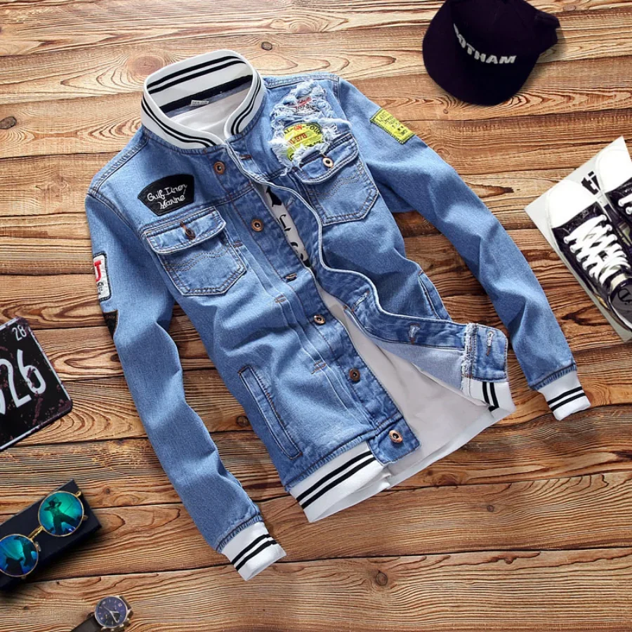 New 2026 Men's Denim Jackets F - Mens Fashion Denim Jacket ulasan dan harga