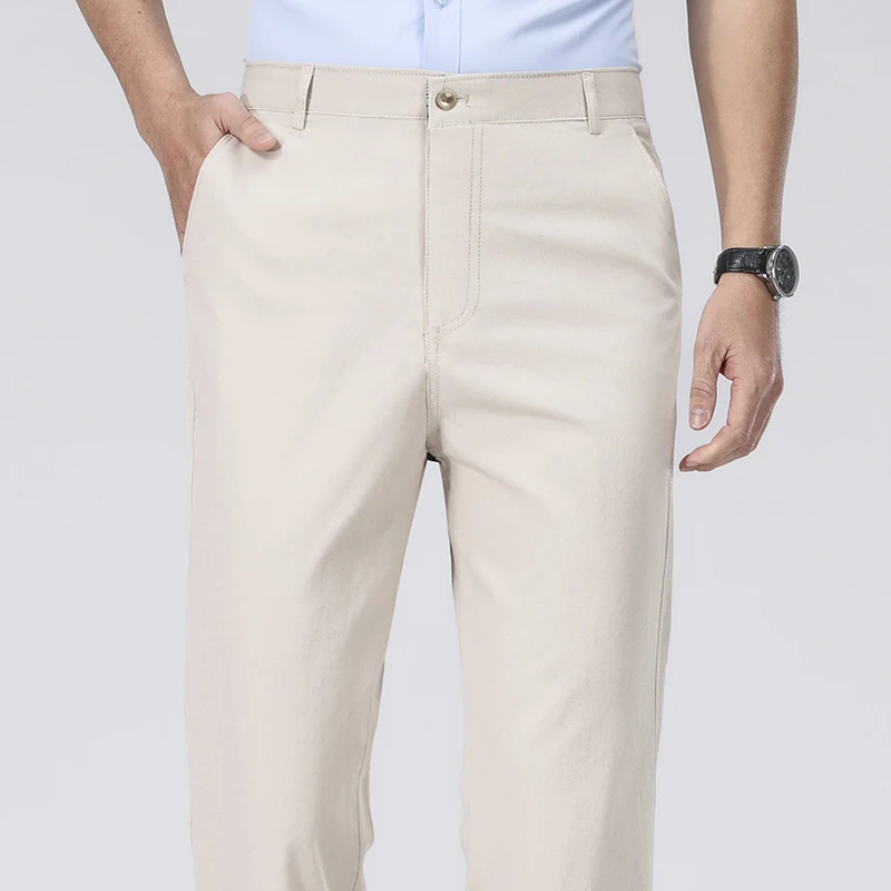 Mens Washed Twill Cotton Strai - Chino Pants Men ulasan dan harga
