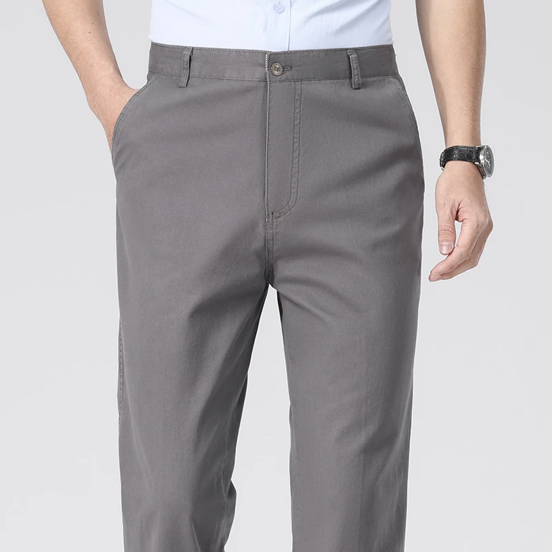 Mens Washed Twill Cotton Strai - Chino Pants Men ulasan dan harga