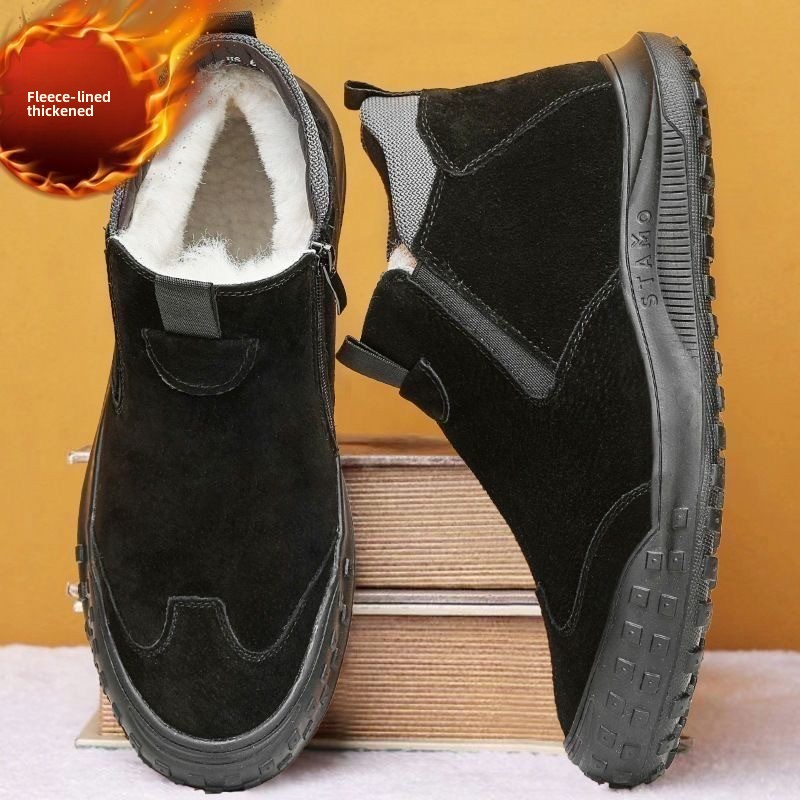 Winter Men's Shoes Plush Warm  - Men'S Fashion Loafers Shoes ulasan dan harga
