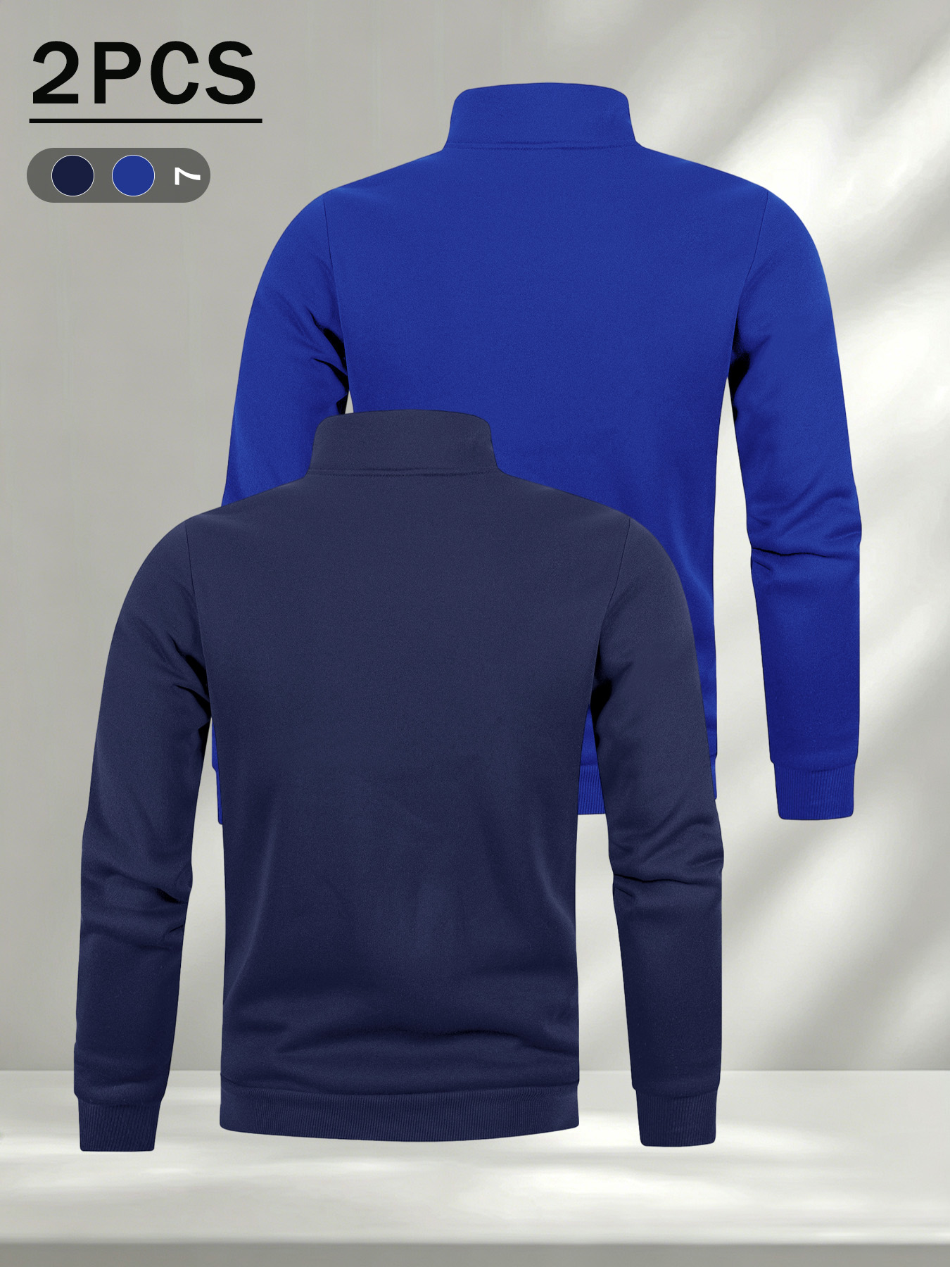 2 Pack Men Fashion Quarter Zip - Mens Fashion Quarter Zip ulasan dan harga