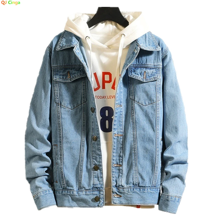2026 Men's Dark Blue Denim Jac - Mens Fashion Denim Jacket ulasan dan harga