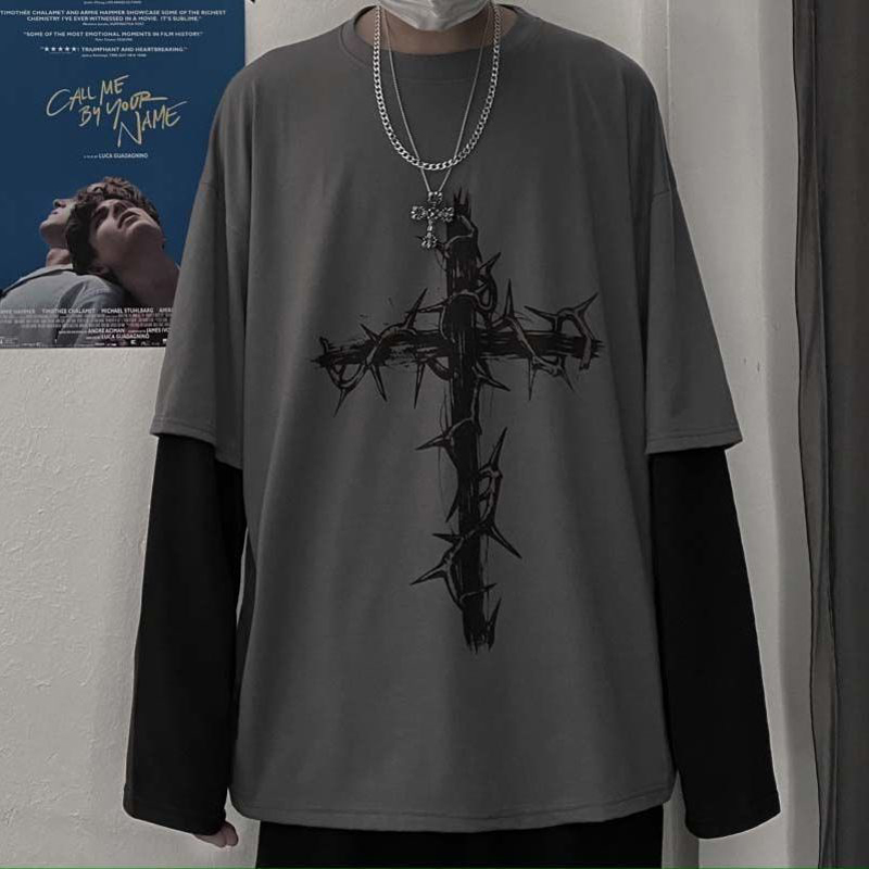 Grunge Clothes Women Long Slee - Men'S Fashion Aesthetics ulasan dan harga