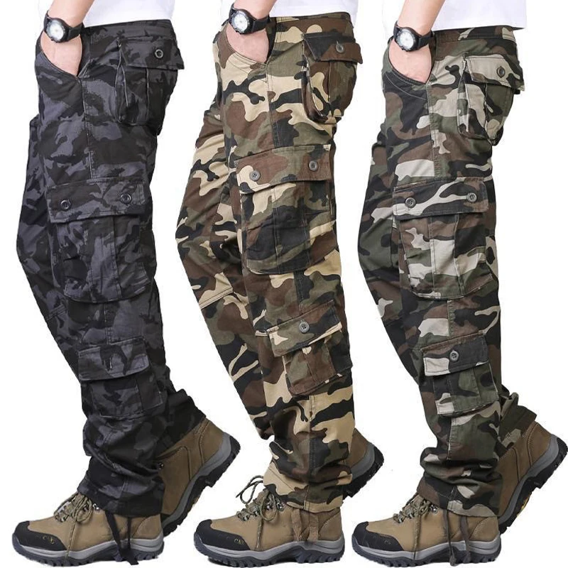 Men's Camouflage Militarmy Pan - Mens Fashion Camo Pants ulasan dan harga