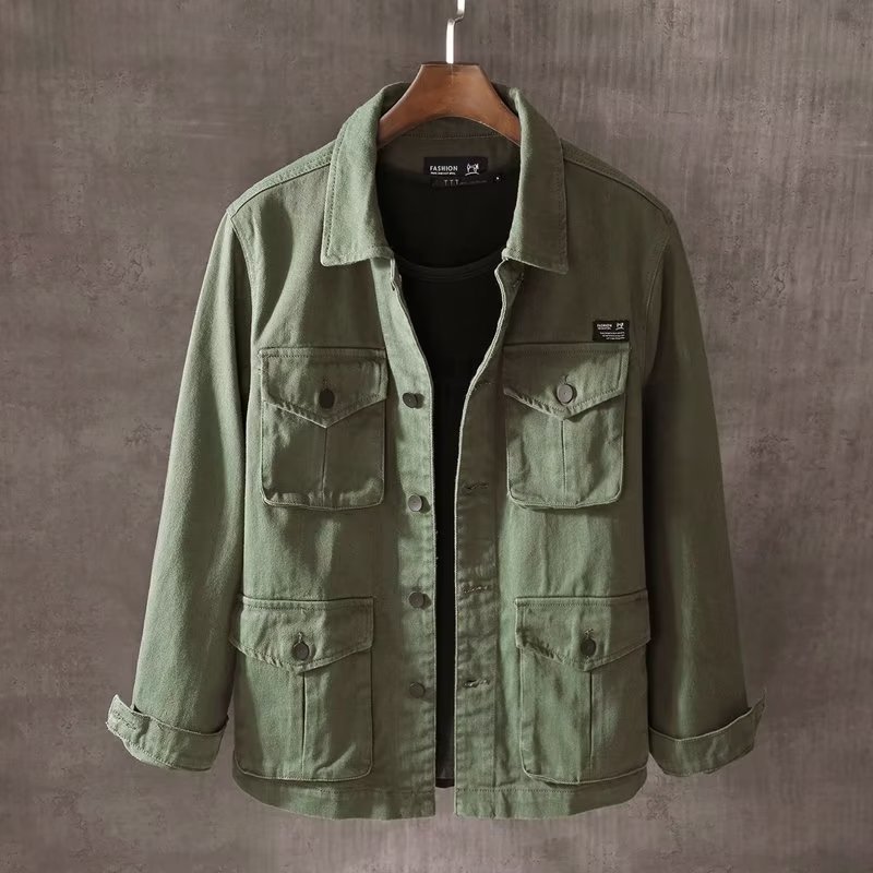 Spring and Autumn New Men's Fa - Mens Fashion Denim Jacket ulasan dan harga