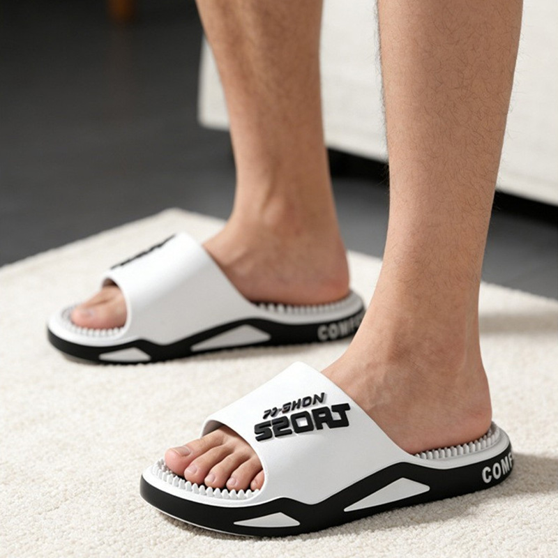 New Men Slippers Massage Slipp - Men'S Fashion Footwear ulasan dan harga