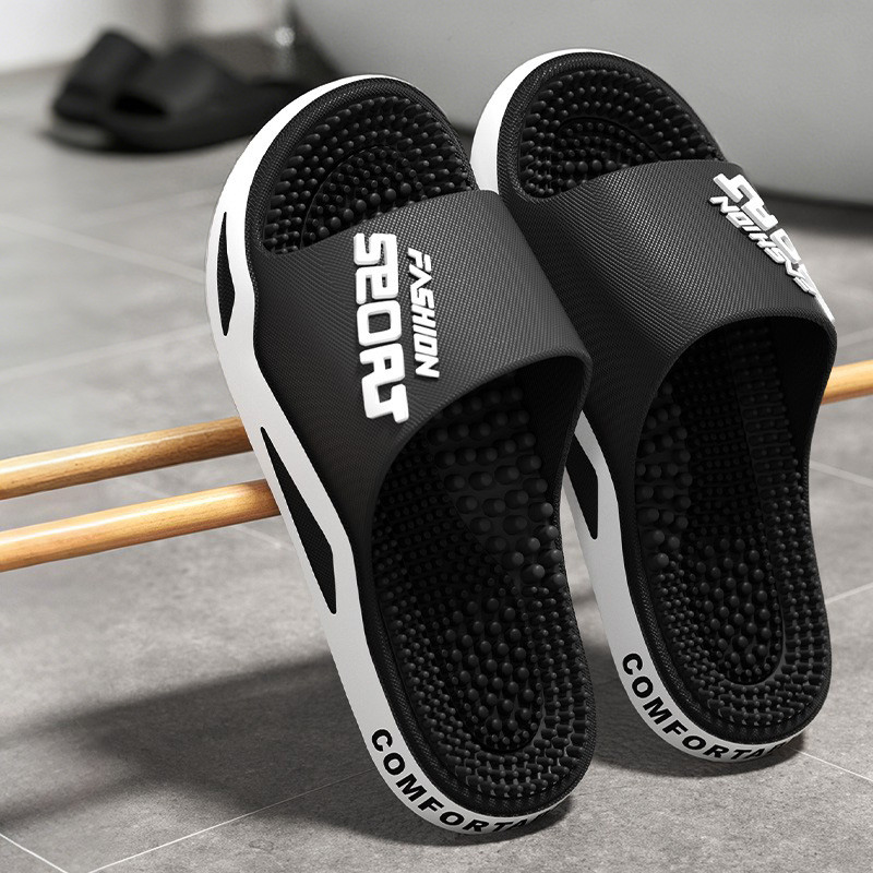 New Men Slippers Massage Slipp - Men'S Fashion Footwear ulasan dan harga