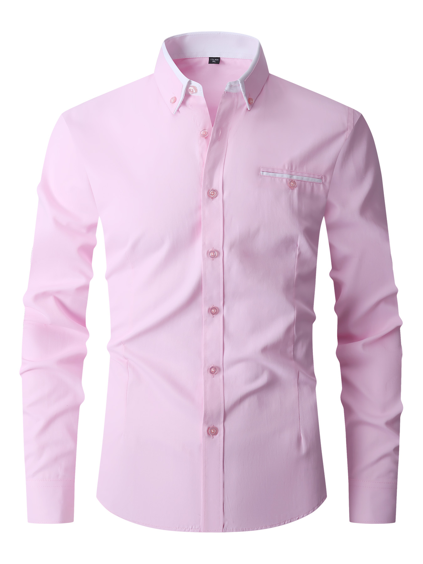 Men Formal Shirt Long Sleeve O - Men'S Fashion Color ulasan dan harga