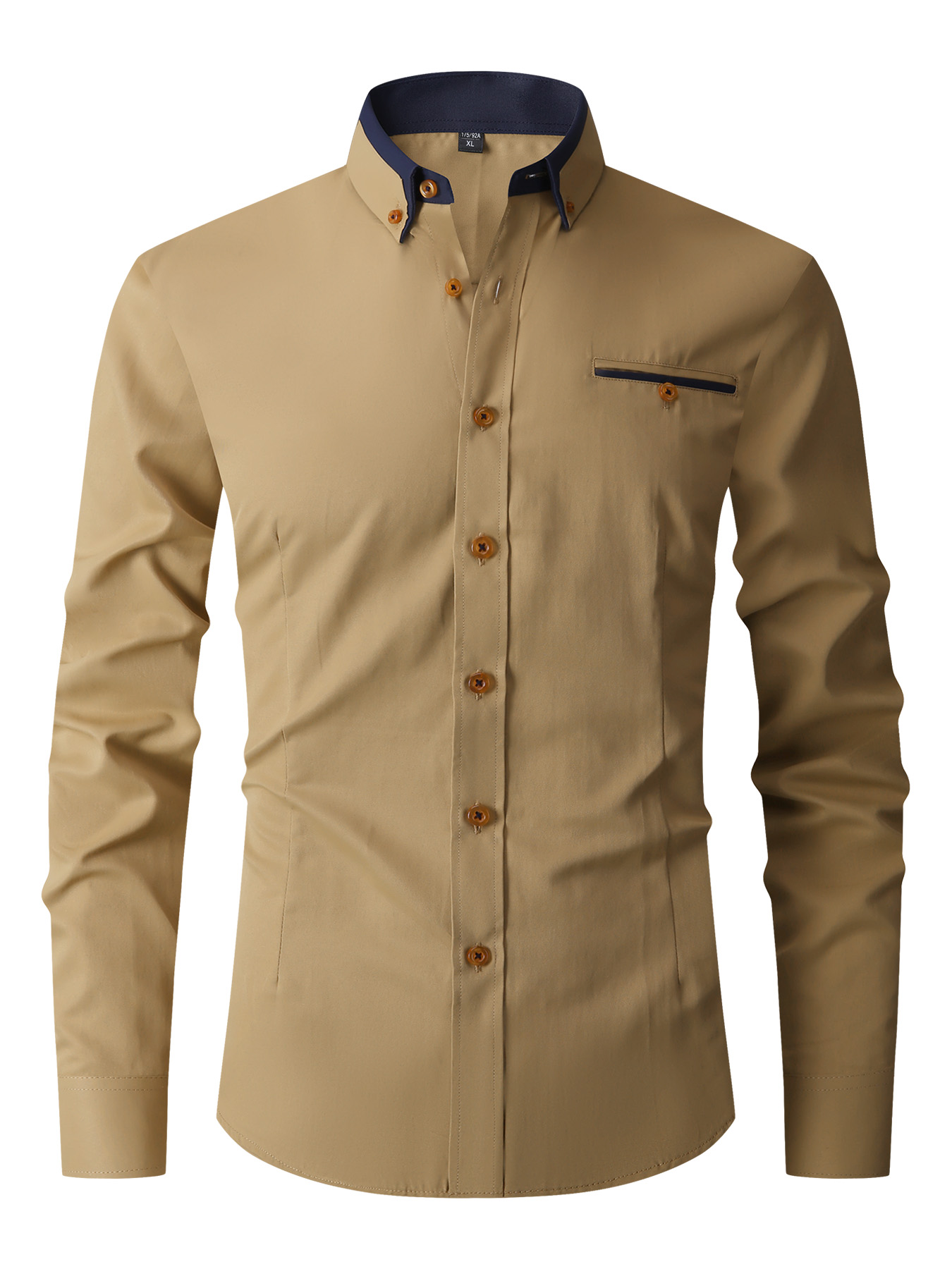 Men Formal Shirt Long Sleeve O - Men'S Fashion Color ulasan dan harga