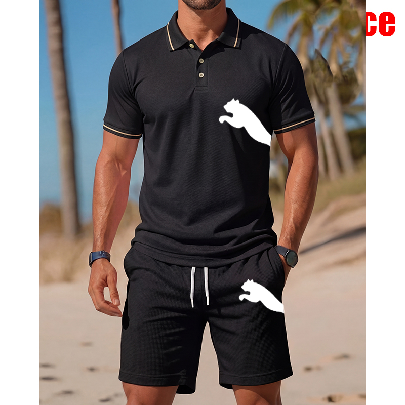 Men's Casual Short-Sleeved Pol - Men'S Fashion Polo Shirt ulasan dan harga