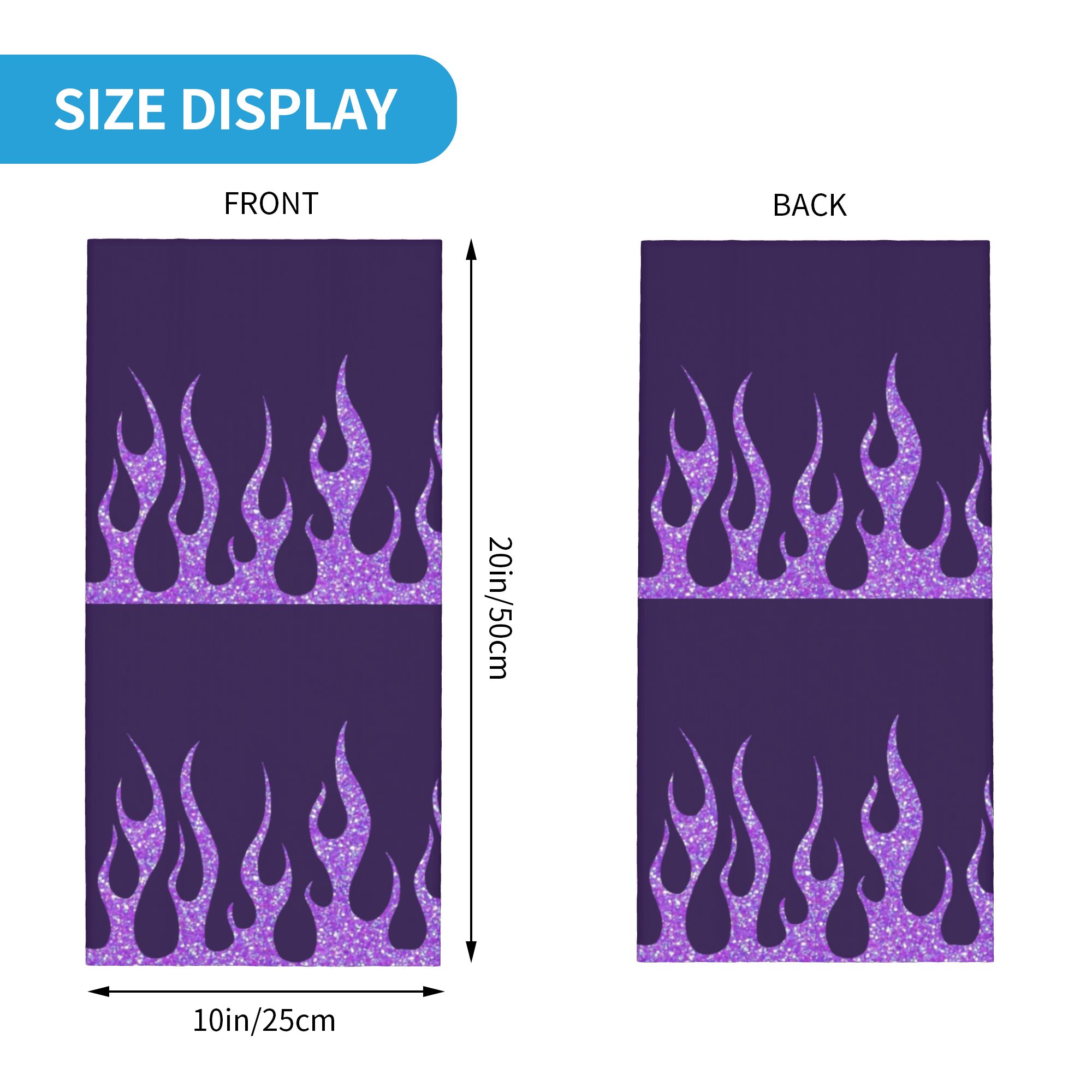 Custom Purple Glitter Flames B - Men'S Fashion Aesthetics ulasan dan harga