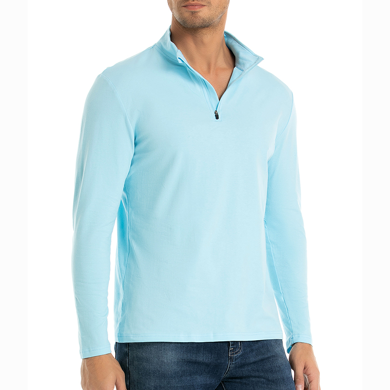 Men's 1/4 Zipper Long Sleeve S - Mens Fashion Quarter Zip ulasan dan harga