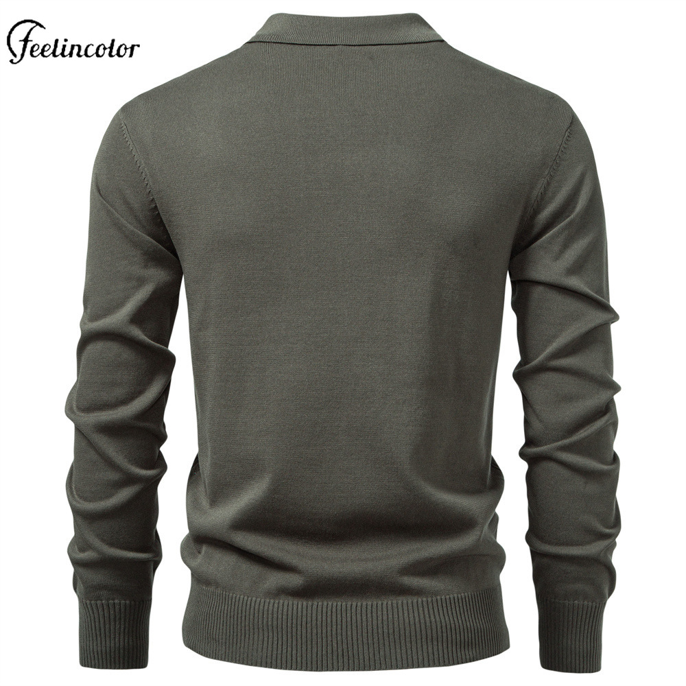 Olive Green Men's Quarter Zip  - Mens Fashion Quarter Zip ulasan dan harga