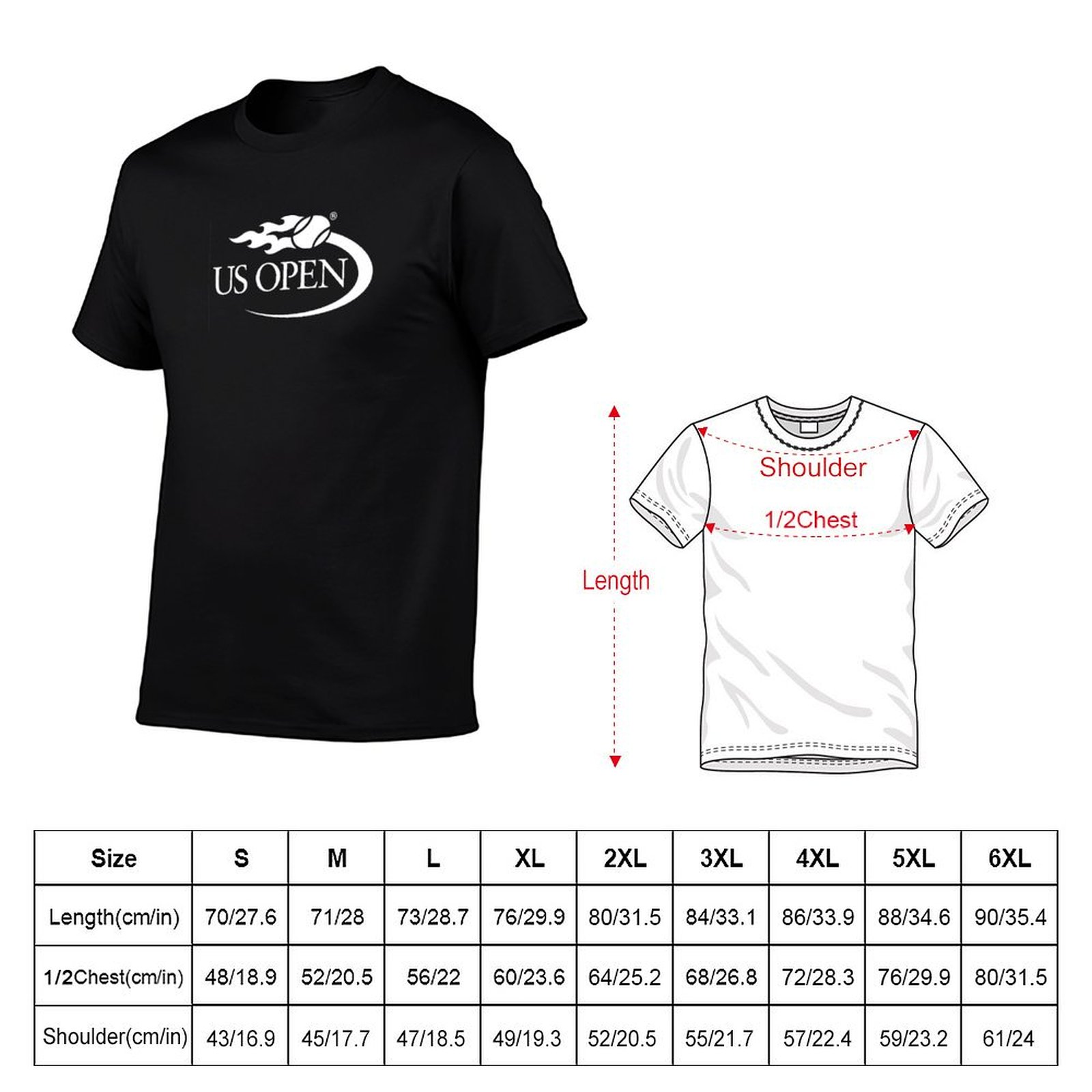 nyc us open 2017 tennis T-Shir - Men'S Fashion Nyc ulasan dan harga