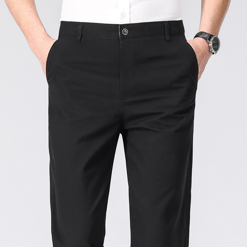 Mens Cotton Trousers Man Busin - Chino Pants Men ulasan dan harga