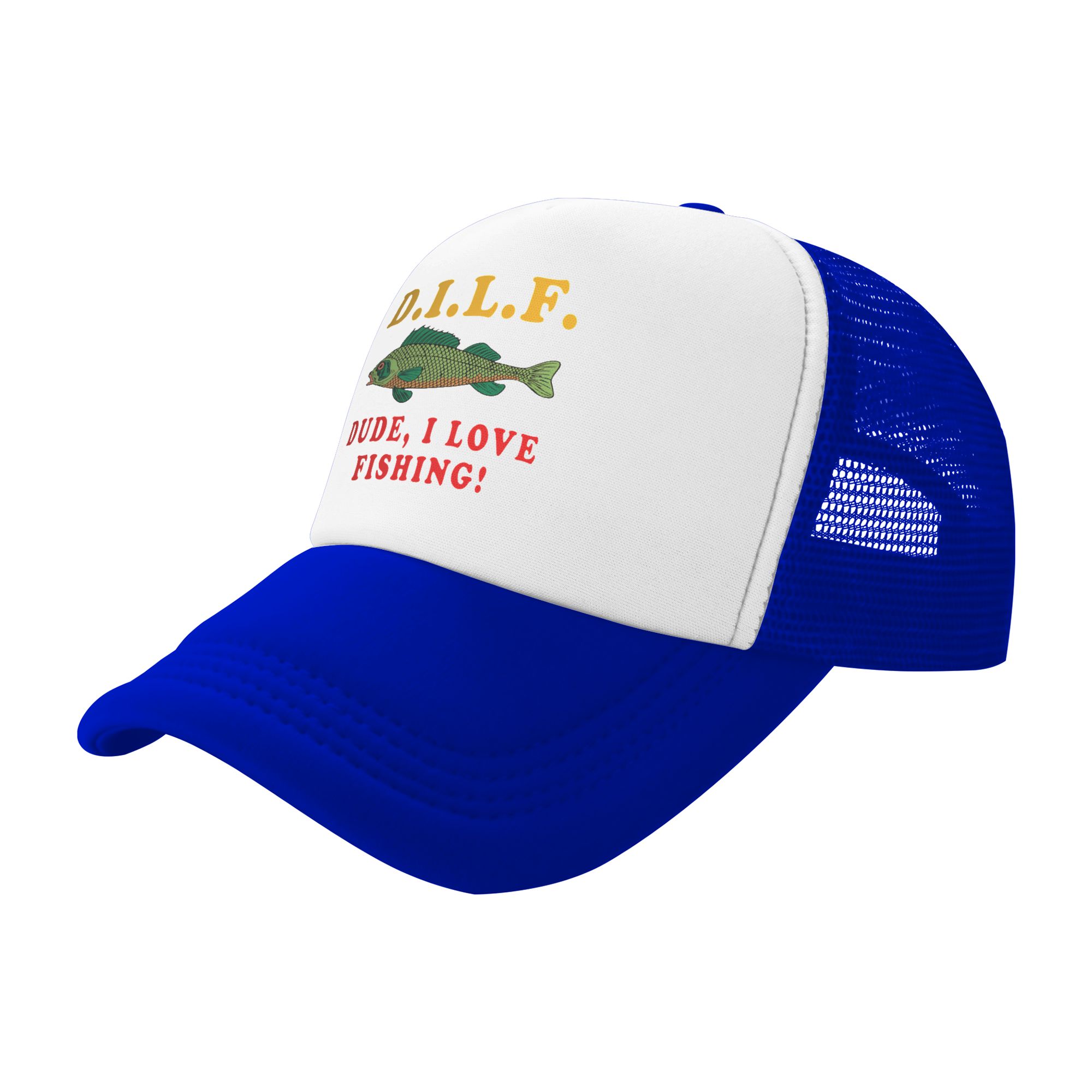 Dude I Love Fishing DILF   Mem - Trucker Hat Cap ulasan dan harga