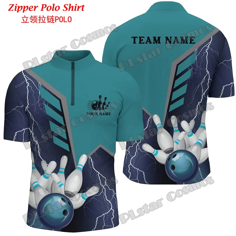 Personalized Name Bowling Team - Mens Fashion Quarter Zip ulasan dan harga