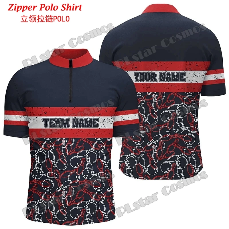 Personalized Name Bowling Team - Mens Fashion Quarter Zip ulasan dan harga