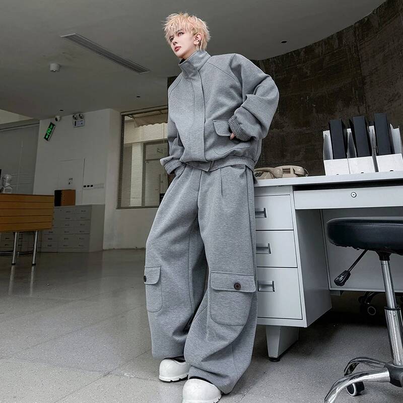 LUZHEN Color Cardigan 2026 PU  - Men'S Fashion Color ulasan dan harga