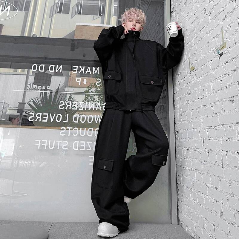 LUZHEN Color Cardigan 2026 PU  - Men'S Fashion Color ulasan dan harga