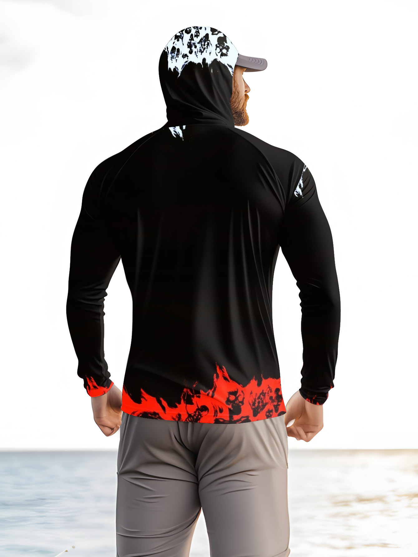 Men Hood Fishing Shirt long sl - Men'S Fashion Trends ulasan dan harga