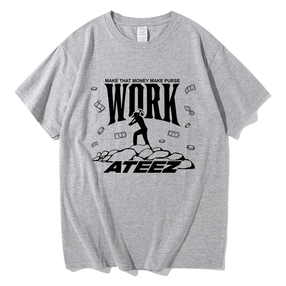 Ateez Work Vector T Shirt Fash - Men'S Fashion Aesthetics ulasan dan harga