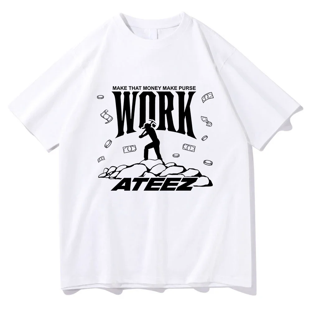 Ateez Work Vector T Shirt Fash - Men'S Fashion Aesthetics ulasan dan harga