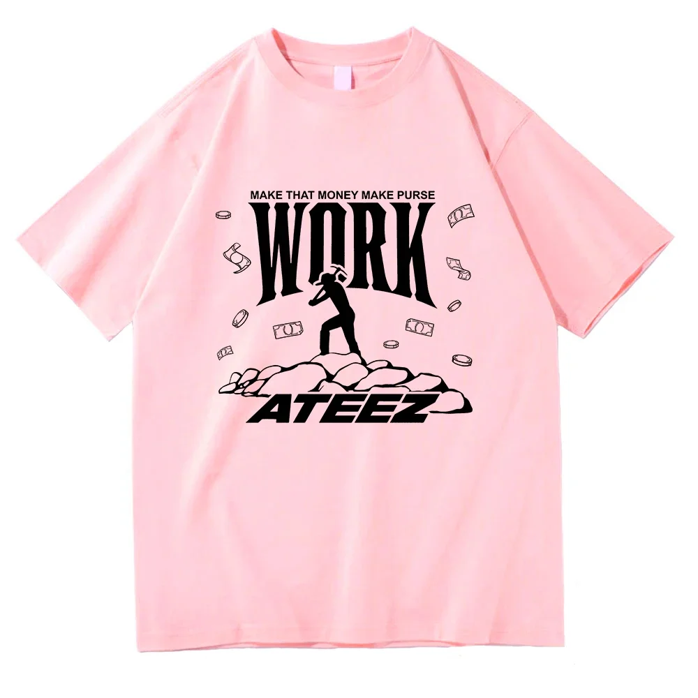 Ateez Work Vector T Shirt Fash - Men'S Fashion Aesthetics ulasan dan harga
