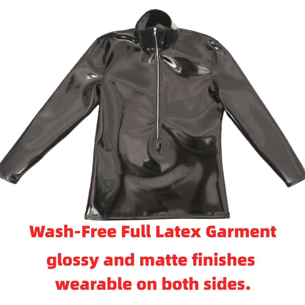 Sexy Men PVC Glossy Shiny Long - Men'S Fashion Trends ulasan dan harga