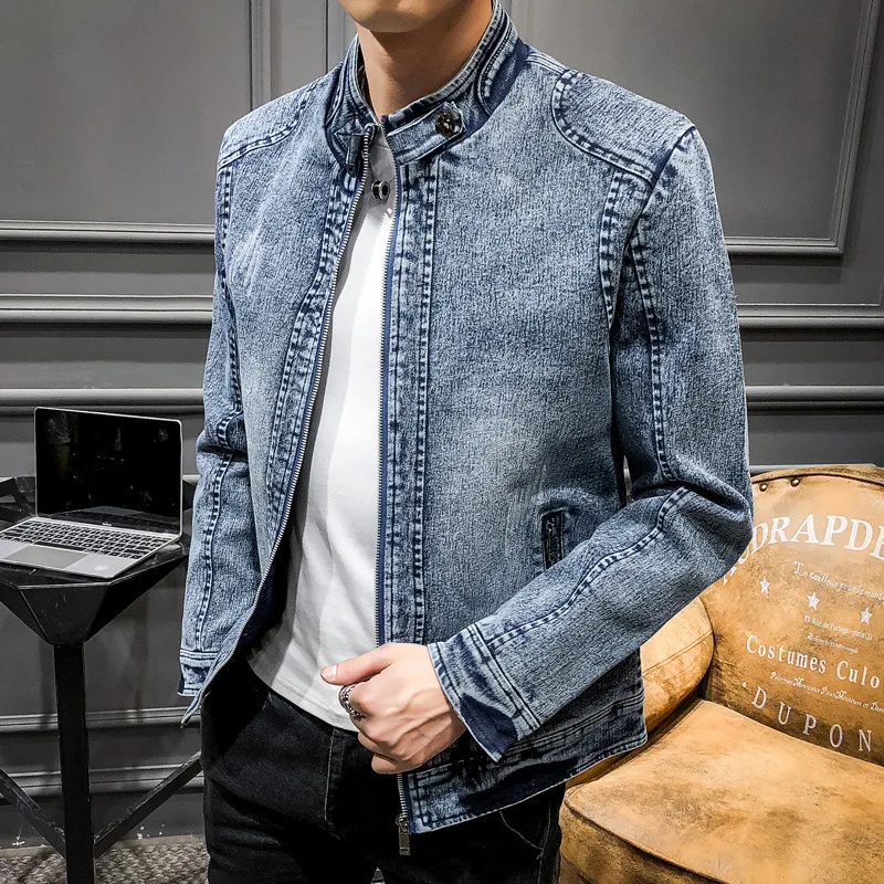 2026 Europe and America Fashio - Mens Fashion Denim Jacket ulasan dan harga