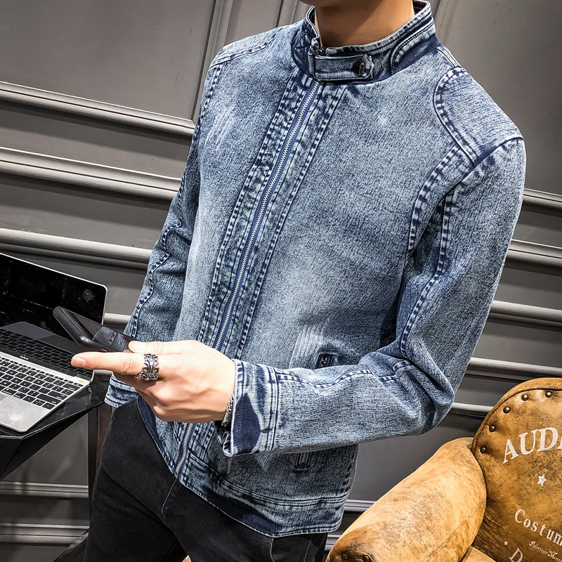 2026 Europe and America Fashio - Mens Fashion Denim Jacket ulasan dan harga