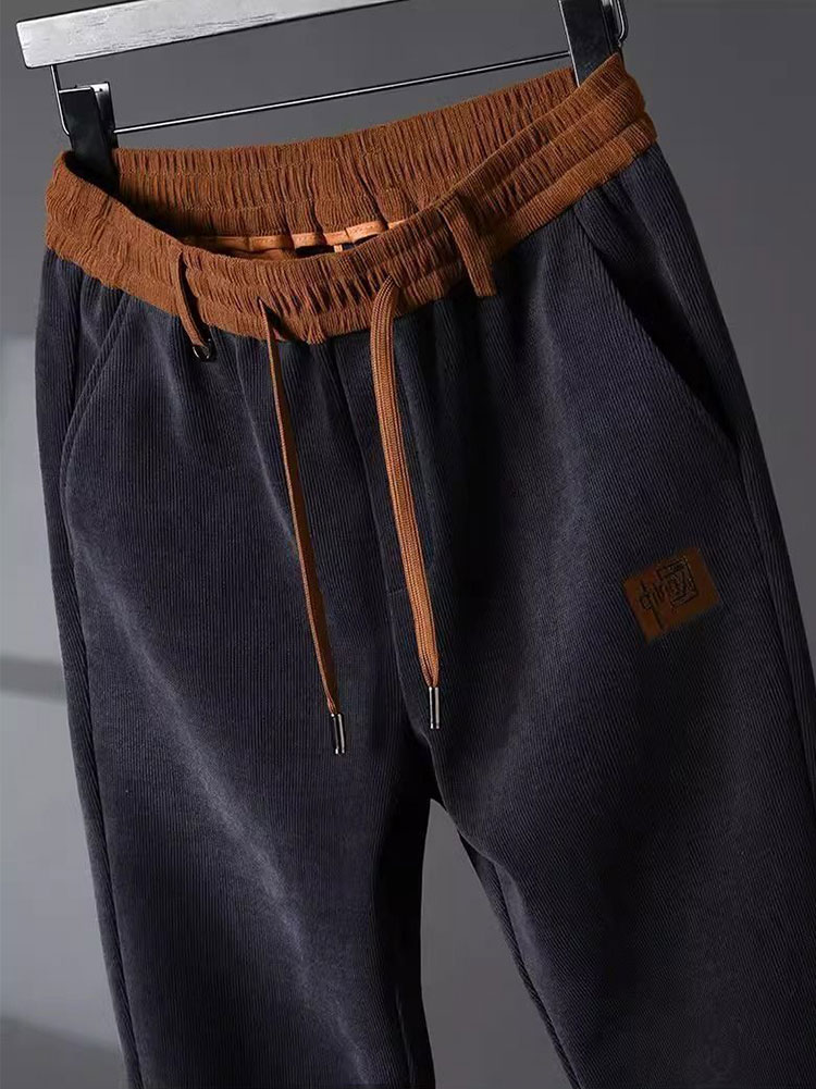 Fleece Thicken Winter Chinos T - Chino Pants Men ulasan dan harga