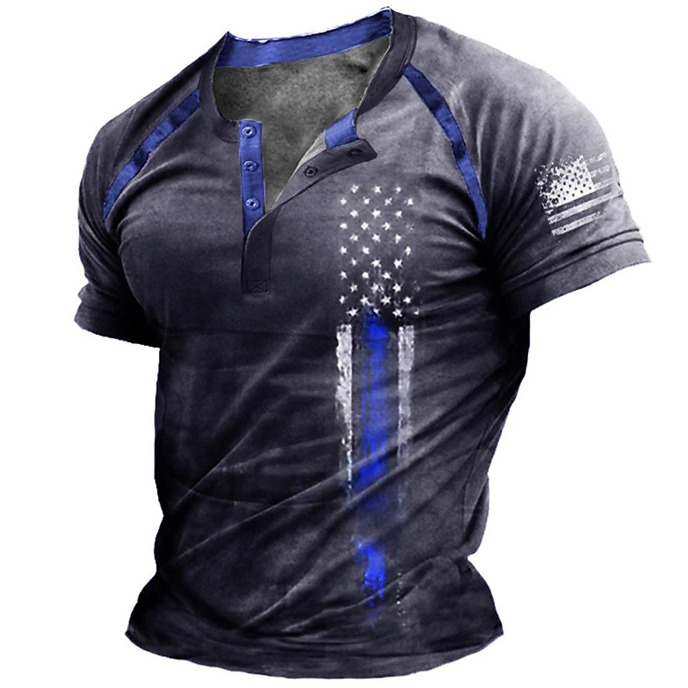 Funny 3D American Flag Print M - Men'S Fashion Looks ulasan dan harga